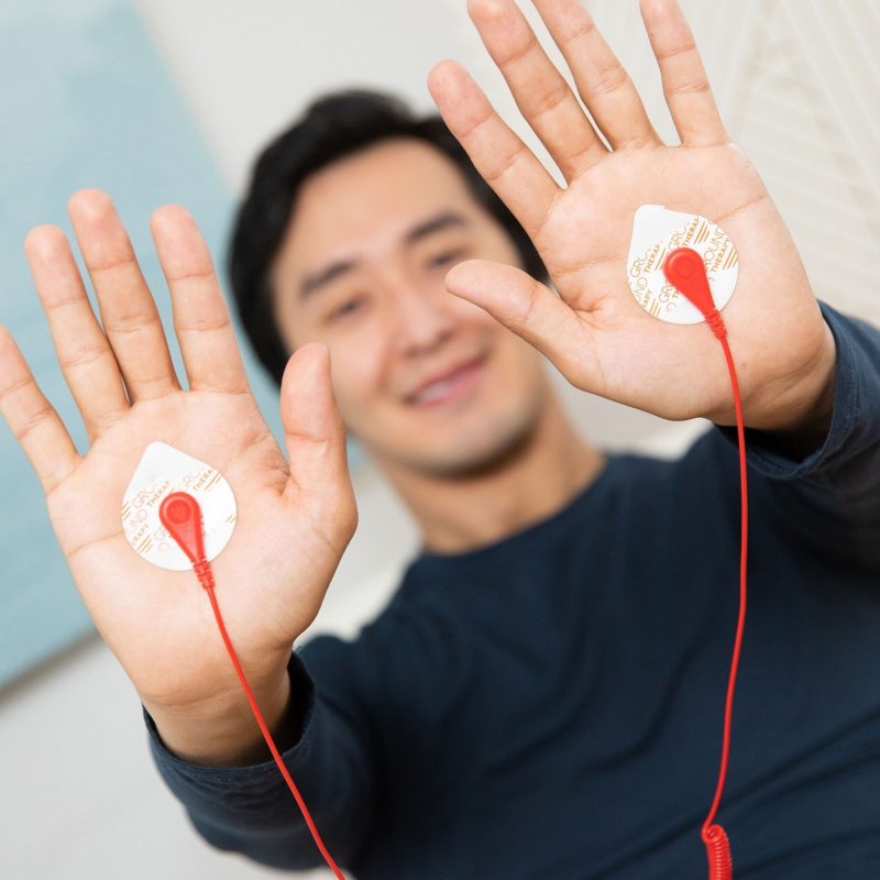 Earthing Patches on the palms of the hands