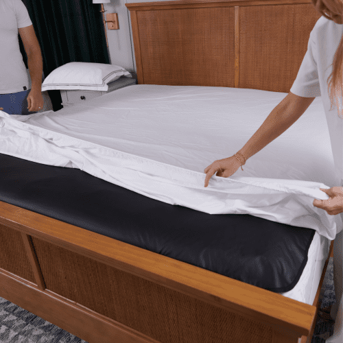 Sleep Grounded Earthing Mattress Cover With Sheet Over