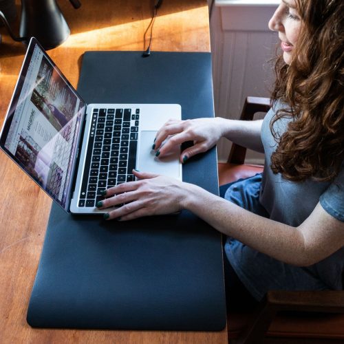 Use The Computer On The Earthing Universal Mat